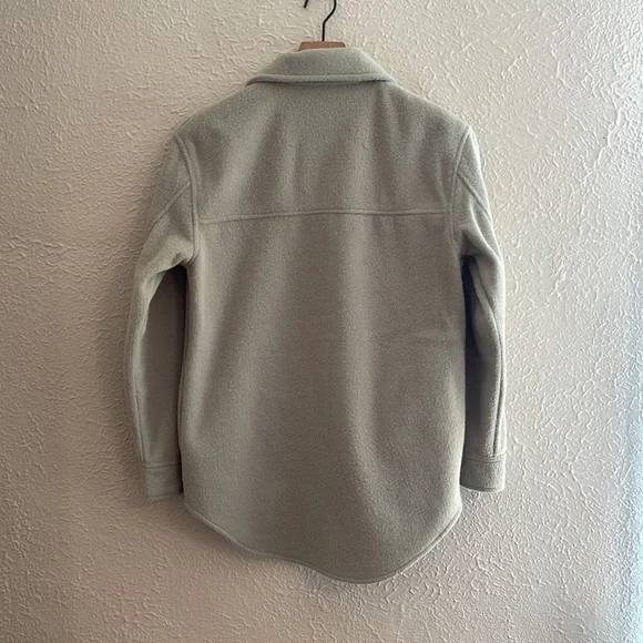 LIKE NEW RACHEL ZOE Button Down Shirt Jacket Shacket in Light Green Size XS - Picture 3 of 3